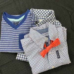 Baby Boy Onesie & two Shirts - 3 pcs - 12Months